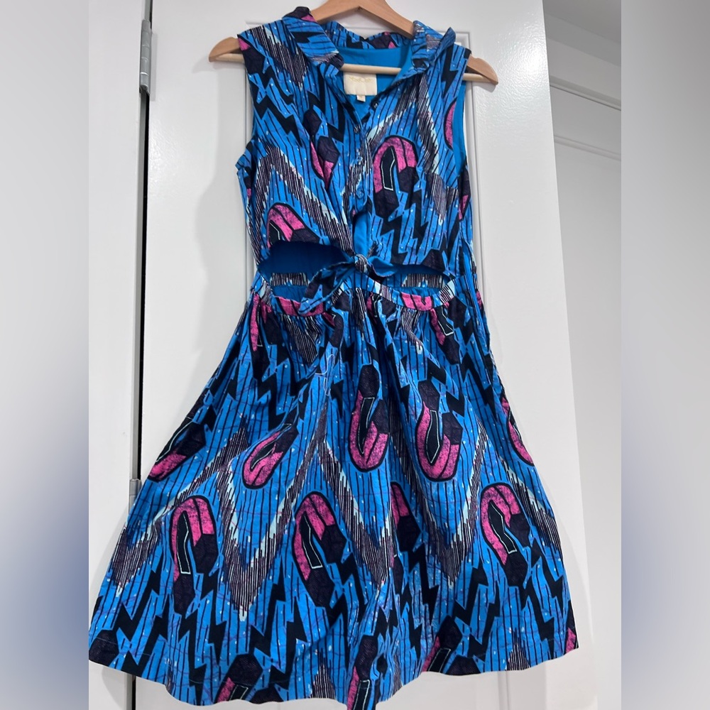 ModCloth Where My Picnic People? A-Line Dress in Magnets